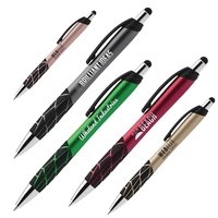 Plastic plunger-action pen with device stylus.... from ASI 62088 IDProductsource