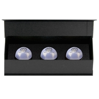 3pc Chameleon Lip Balm Ball Moisturizers in a Black Magnetic Box... from ASI...