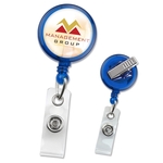 Translucent MaxLabel Custom Badge Reels w/ Swivel Belt Clip