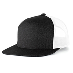 Heather 6-Panel Arch Trucker Snapback Cap
