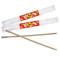 9" Bamboo Chopsticks in Paper Sleeve w/Full Color Label... from ASI 31490...