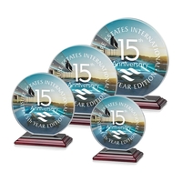 Our Victoria Award features a flat edged Starfire disc mounted on... from ASI...