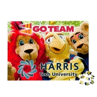 500 piece custom jigsaw puzzle in resealable bag with completed reference......