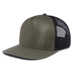 5-Panel Mesh Overlay Trucker Snapback