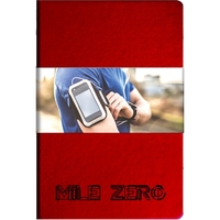 5.5" x 8.25" hard cover journal with graphic wrap, deboss imprint,... from...