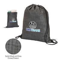 0.25" x 16.5" x 13" Impress drawstring tote with black and... from ASI 67866...