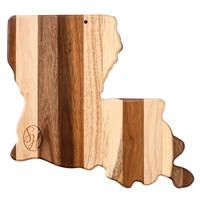Rock & branch® shiplap series Louisiana state shaped wood serving and... from...
