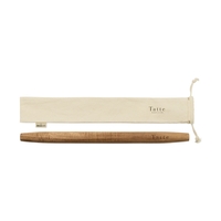 Crafted of natural Acacia hardwood this Patisserie-style French rolling pin...