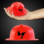 Mini Red Plastic Firefighter Hat