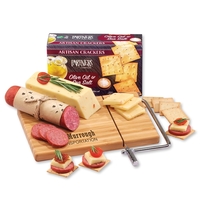cheese slicer with cheese, sausage, and crackers... from ASI 68680 Maple...