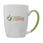 12 oz. Two Tone Ceramic Mug (2 Color Imprint)