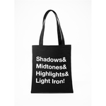 Black Canvas Magazine Tote Bag (14"w x 16"h) (IMPORT)