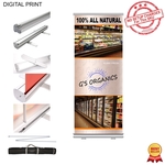 Premium Pull Up Banner with Stand and Bag 33.5x79