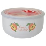 2.6" x 5" Ceramic Storage Bowl with Flexible Plastic Lid