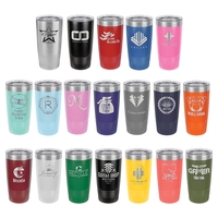 The 20 oz. polar tumbler is vacuum-insulated and measures 3 3/8"... from ASI...
