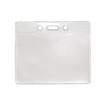 Horizontal Clear Vinyl Badge Holder (Blank)