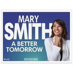 Corrugated Plastic Sign: Full Color/1 Side (18" x 24")