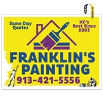Corrugated Plastic Sign: Full Color/2 Sides (18"x24")