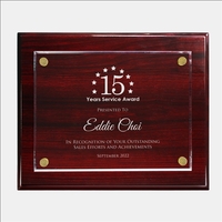 Rosewood wall plaque in a piano finish measures 10 1/2" x... from ASI 47791...