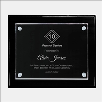 Blackwood wall plaque in a piano finish measures 9" x 12"... from ASI 47791...