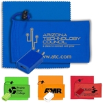 Mobile Tech Wall Charger Kit in Microfiber Cinch Pouch