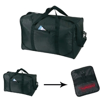 Foldable duffel bag that folds into a 10" x 13" pouch;... from ASI 39820...