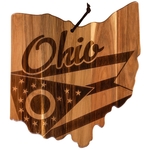Rock & Branch® Ohio State Shaped Wood Serving Board