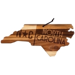 Rock & Branch North Carolina State Shaped Wood Serving Board