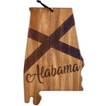Rock & Branch® Alabama State Shaped Wood Serving Board