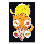 Four 1" Pin-Back Buttons on Backing Card