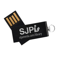 Willowbrook Black Aluminum Swivel USB