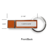 Plainfield Mini Curved Leather Bound USB is a premium promo item... from ASI...