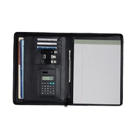 Pinnacle Padfolio with Calculator and Zipper Closure