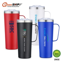 28oz Stainless Steel Mug, BPA free, sturdy wide-mouth mug is... from ASI...