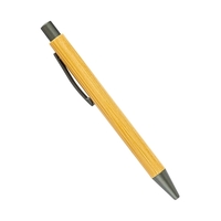 Bamboo pen with gunmetal plus 1 color silkscreen imprint or laser... from ASI...