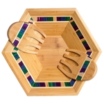 Baltique® Mumbai Salad Bowl & Salad-Hands Set