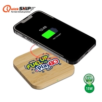 Paso 15W Bamboo Eco-Friendly Wireless Charger