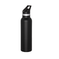 Insulated stainless steel bottle with straw, 20oz. plus 1 color pad... from...