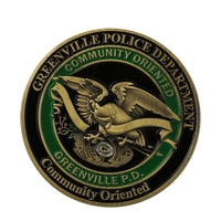 Soft enamel zinc alloy coins have a textured look and feel... from ASI 90154...