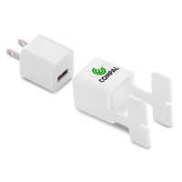 AC wall adapter with USB output and cord organizer.... from ASI 57800 Gordon...