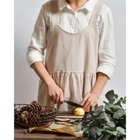 Sundress Bib Apron is 80% Cotton/ 20% Linen. 35.8"W " x34.2"L.... from ASI...