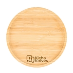 Round Bamboo Serving Tray (Engraved Imprint)