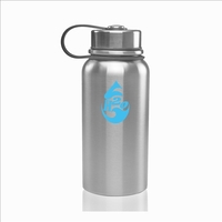 27 oz. stainless steel water bottle with double wall vacuum insulation......