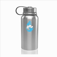 27 oz. stainless steel water bottle with double wall vacuum insulation......