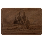 Walnut Cutting Board with Drip Ring 9" x 6"