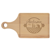 Maple Cutting Board paddle shape with Drip Ring all around the... from ASI...