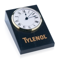 Black large wedge marble clock... from ASI 84592 St Regis Group