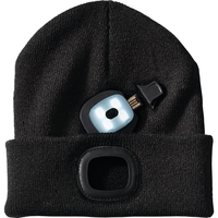 8.8" x 0.7" x 8.3" beanie with a removable LED headlight... from ASI 66887...
