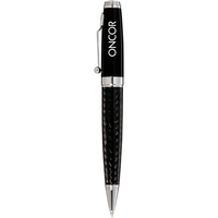 Twist-action ballpoint pen with chrome accents and black ink.... from ASI...