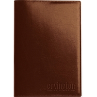 5.5 x 8.5 Leather wraparound covers, foil imprint, business card pocket,......